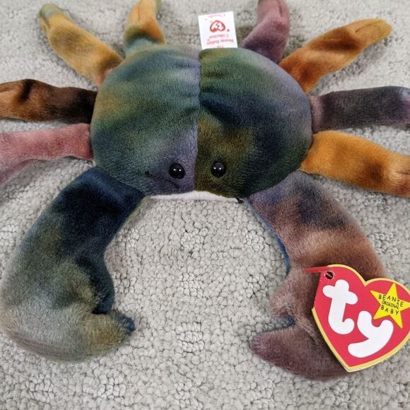 Ty Beanie Babies Claude The Crab Rare New with Tags 1996 - Picture 10 of 10